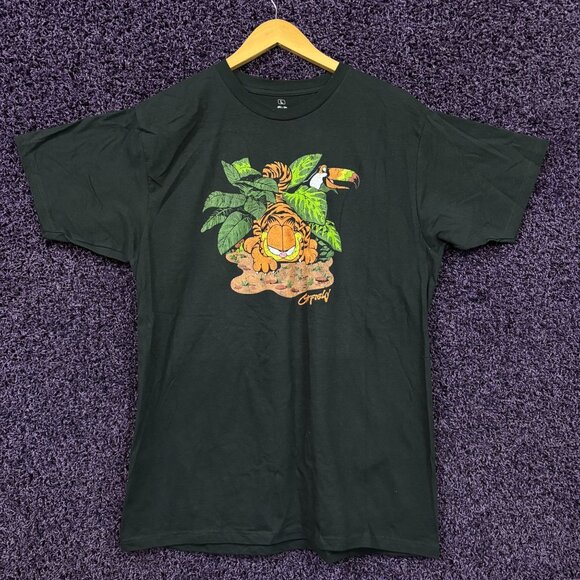 Garfield Prowling Jungle Cat Nickelodeon Cartoon T-Shirt L - Picture 1 of 4